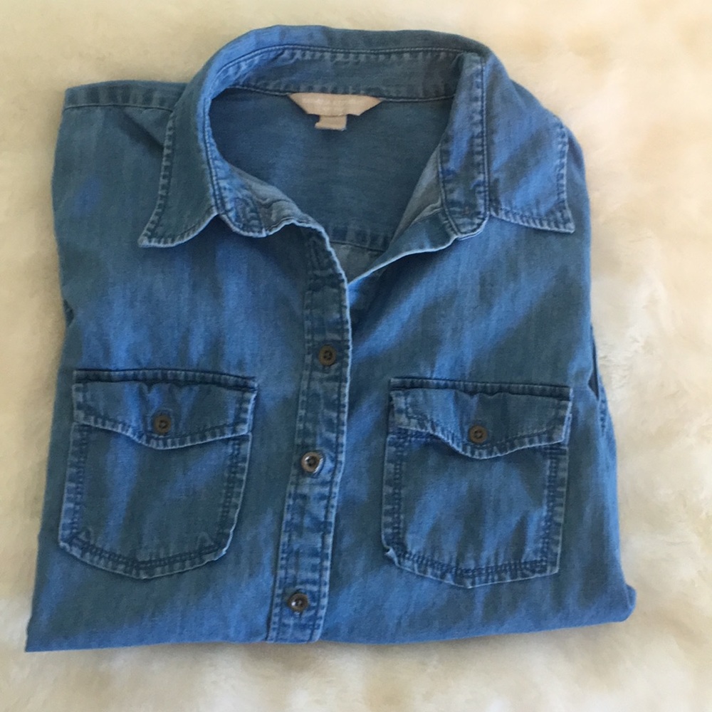 banana republic denim shirt